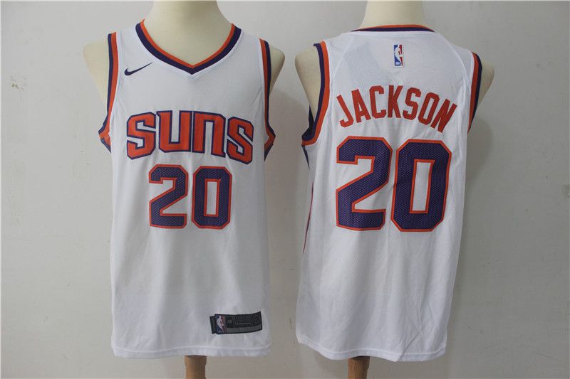 Men Phoenix Suns 20 Jackson White Game Nike NBA Jerseys